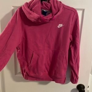 Nike Hot pink cowl/surplus neck size M hoodie